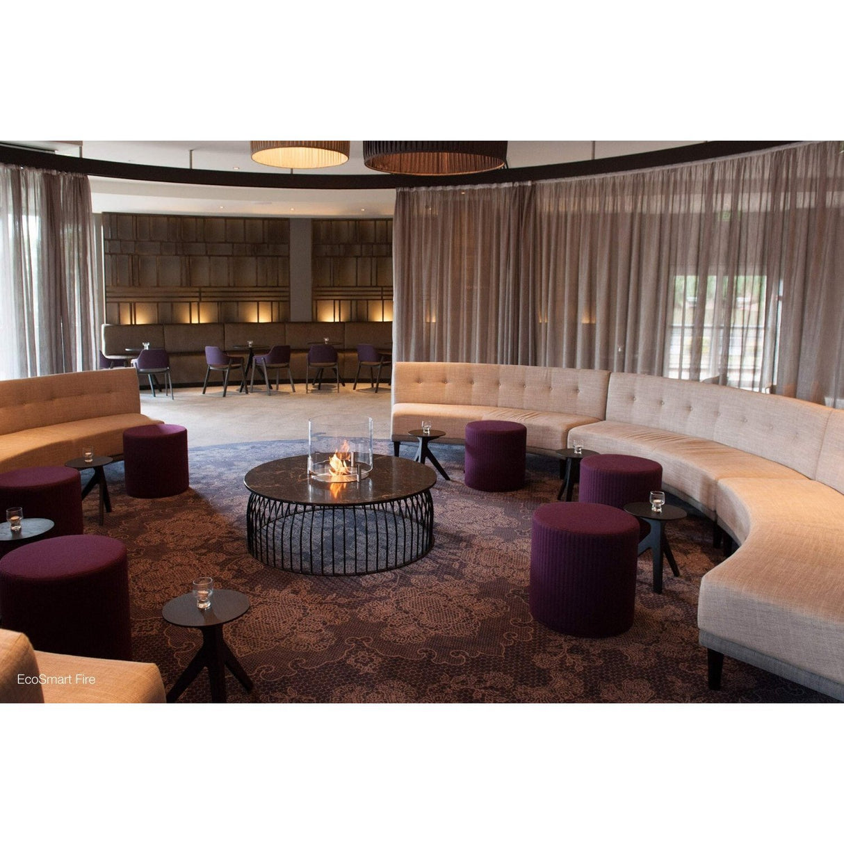 AB Burner with EcoSmart Fire Loft Fire Screen at Moama Bowling