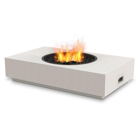 EcoSmart Fire Martini 50" Rectangular Concrete Gas Fire Pit Table in Bone