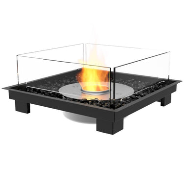 EcoSmart Fire Square 22" Indoor/Outdoor Fire Pit Kit with Triple Fuel Advantage
