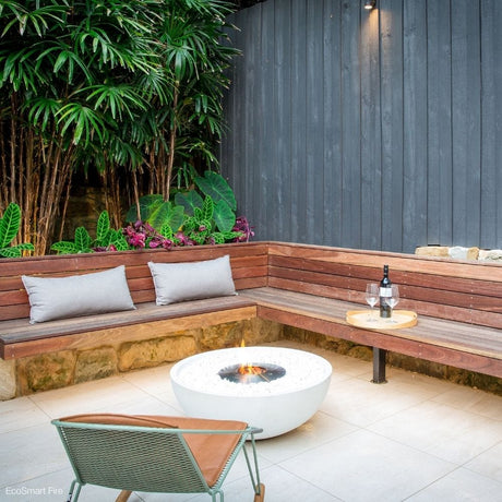 EcoSmart Fire Mix Fire Bowl in Outdoor Patio 2, Daylight