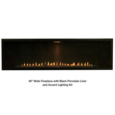 Empire Accent Lighting Kit on Boulevard 48" Wide Gas Fireplace