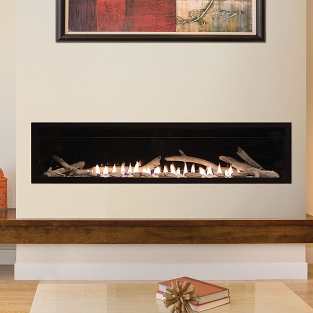 Empire Boulevard 60-Inch Linear Vent-Free Gas Fireplace with Optional Log Set
