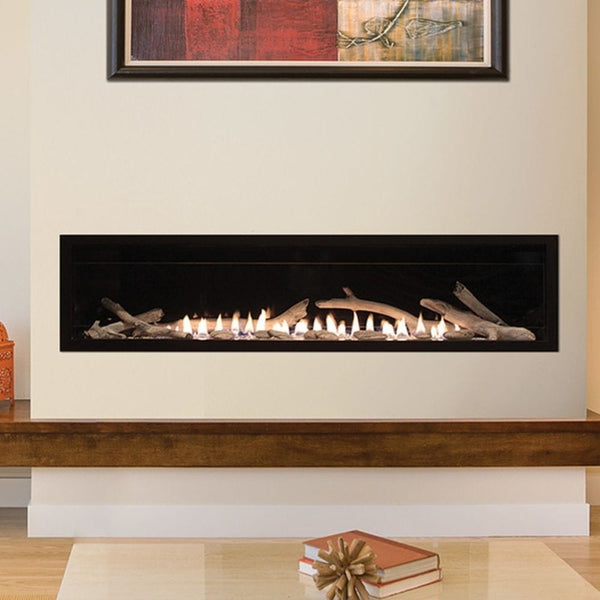 Empire Boulevard 60-Inch Linear Vent-Free Gas Fireplace with Optional Log Set