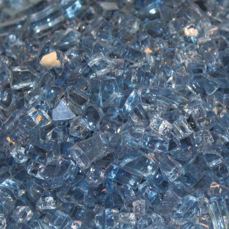 Empire Blue Clear Crushed Glass