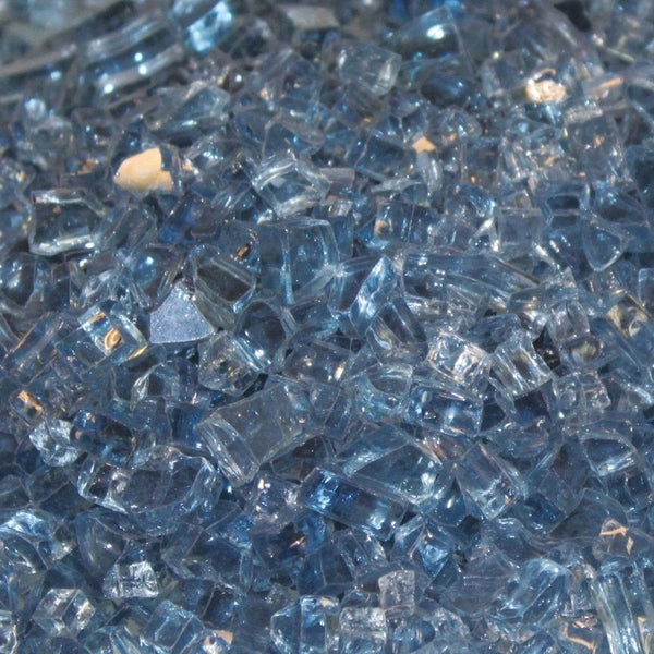 Empire Blue Clear Crushed Glass