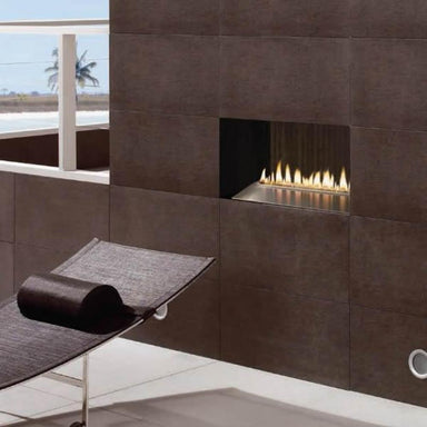 Custom Fireplace with Carol Rose Loft Outdoor Gas Insert