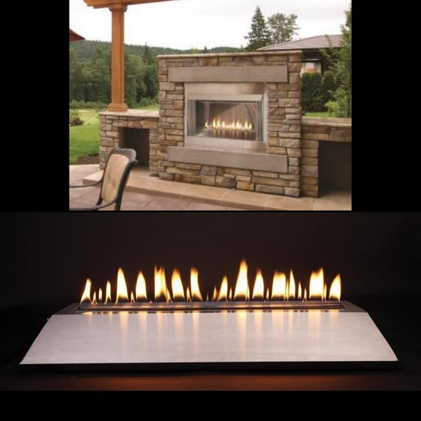 Empire Carol Rose Outdoor Premium Stainless Steel Firebox with Contemporary Loft Burner
