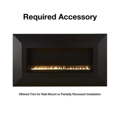 Mitered Trim for Boulevard SL 30 Gas Fireplace Required for Wall Mount and Partially Recessed Installation