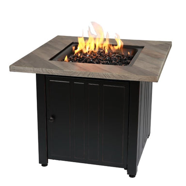 Endless Summer Harper 30" Square Outdoor LP Fire Pit Table