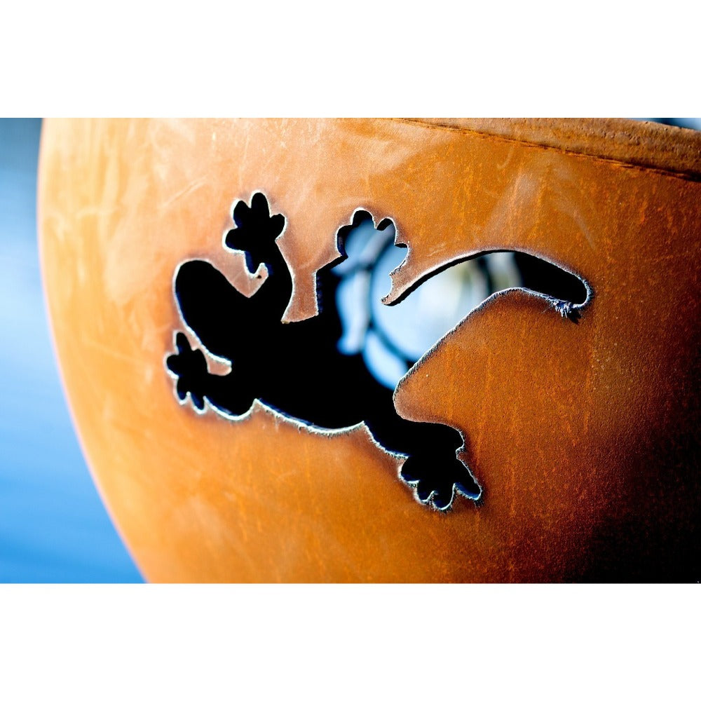 Wood Burning Fire Pit - Fire Pit Art Kokopelli - 36" Steel Fire Pit (KO)