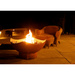 Fire Pit Art Manta Ray - 36" Handcrafted Carbon Steel Gas Fire Pit In a Patio