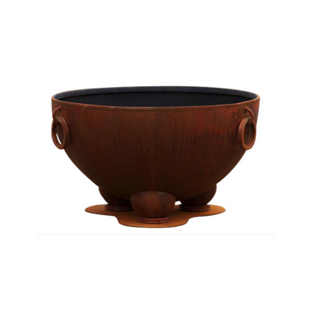 Fire Pit Art Nepal - 41" Handcrafted Carbon Steel Fire Pit (NP)