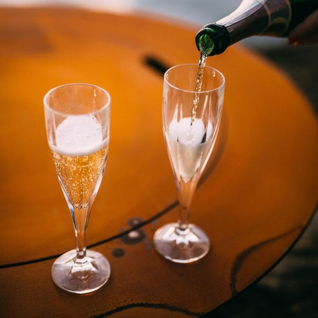 Fire Pit Art Magnum 54-Inch Handcrafted Carbon Steel Fire Pit (MAG) with Champagne