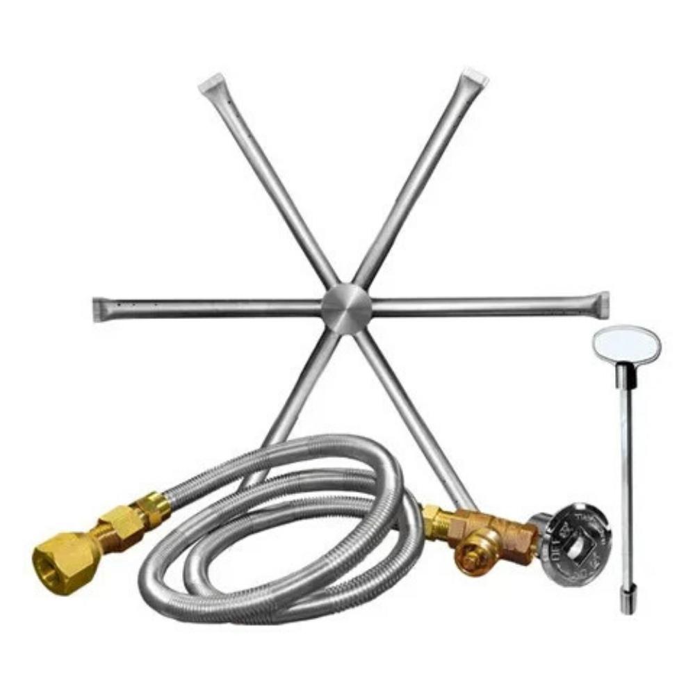 Firegear Burning Spur Round Stainless Steel Gas Burner