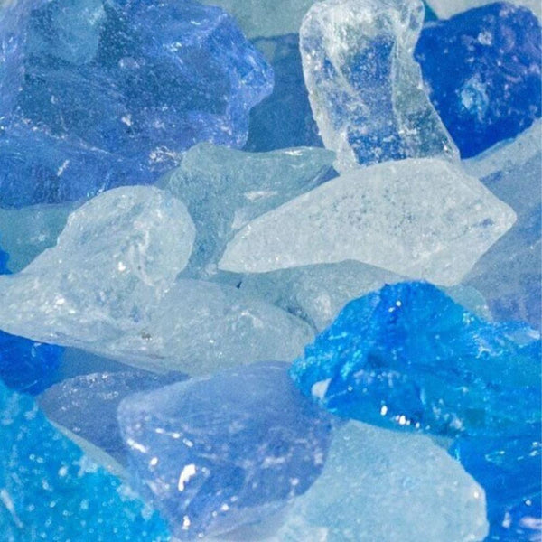 Firegear 1/2"- 3/4" Fire Glass in Light Blue