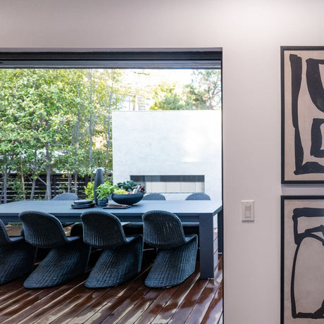 firegear kalea bay vent free gas fireplace with white surround in outdoor dining area