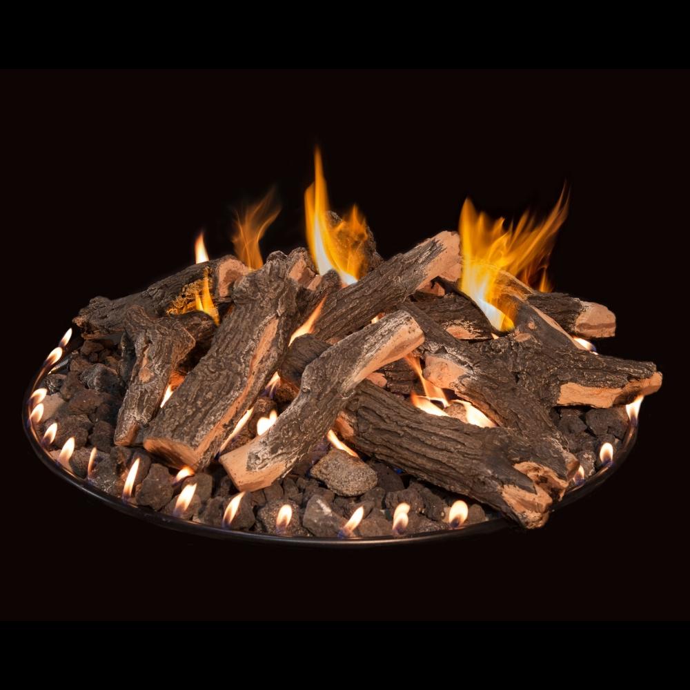 Grand Canyon Outdoor Round Flat Stack Gas Log Set