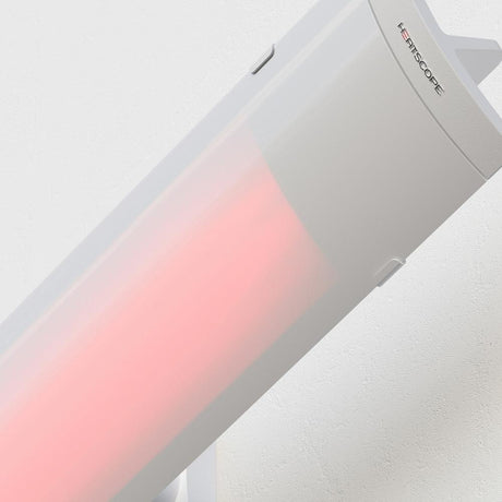 Heatscope White Pure 2400W Electric Patio Heater Up Close