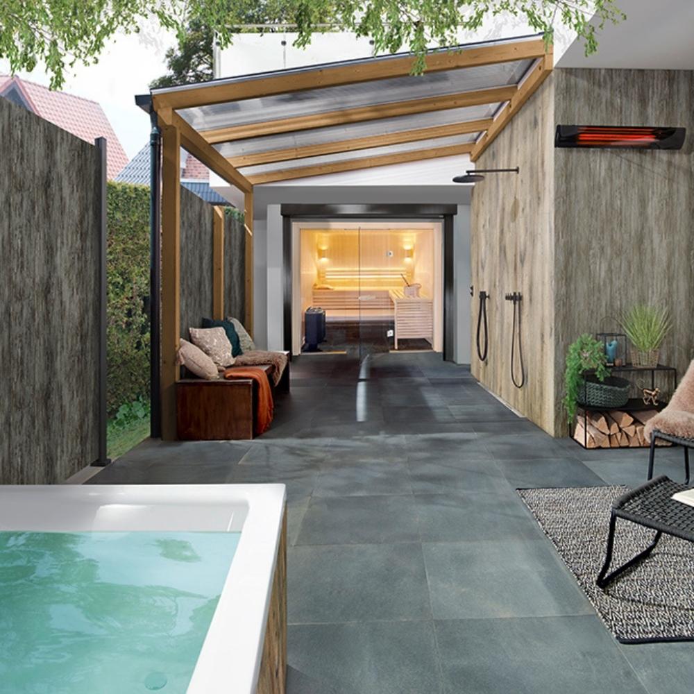 Heatscope Pure 41" Infrared Electric Heater in Outdoor Area