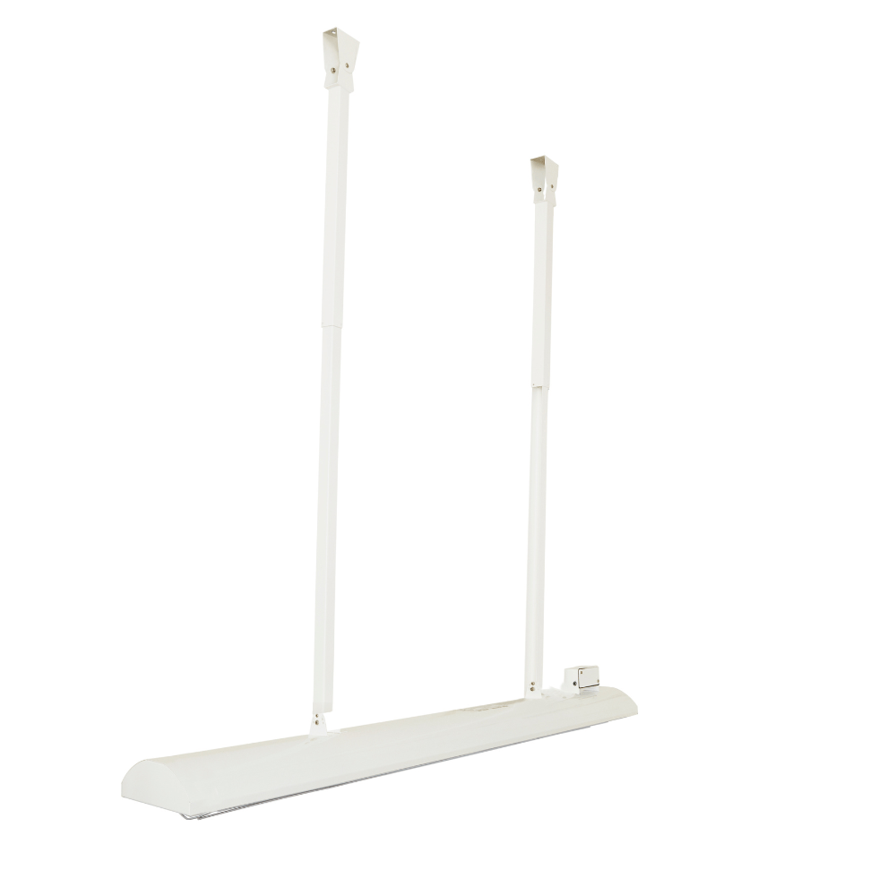 infratech white drop pole mounting kit faced down
