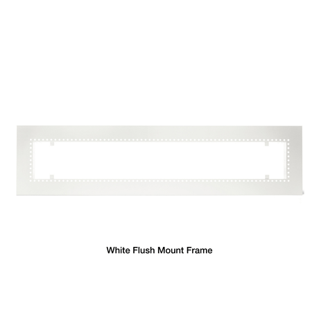 white flush mount frame