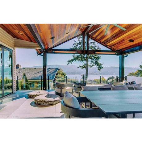 Infratech SL Series 29" installed in lakeside deck