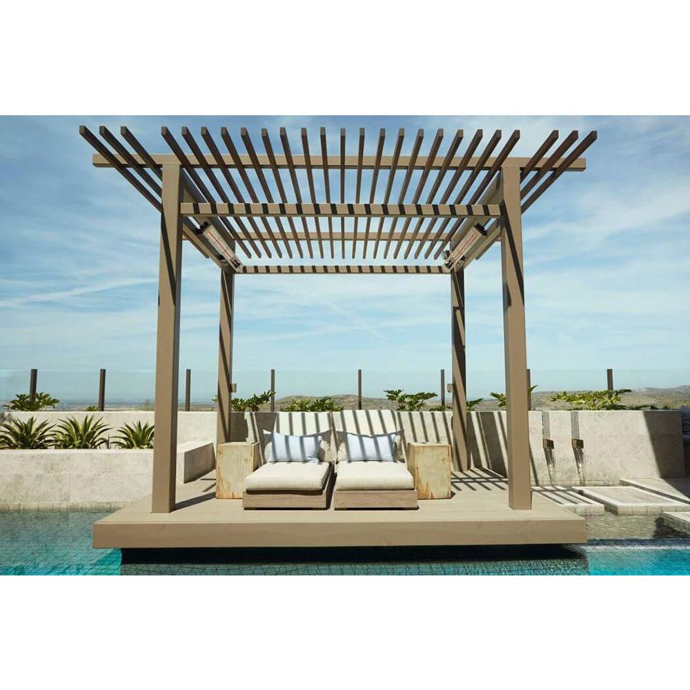 Infratech SL Series 29" installed on poolside pergola