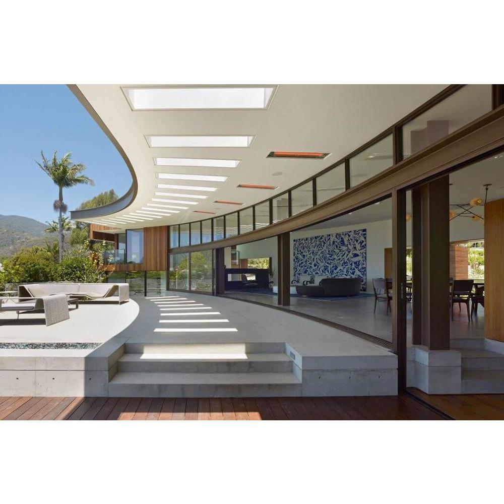 Infratech W Series 33" Heater flush mounted in Pacific Palisades residence