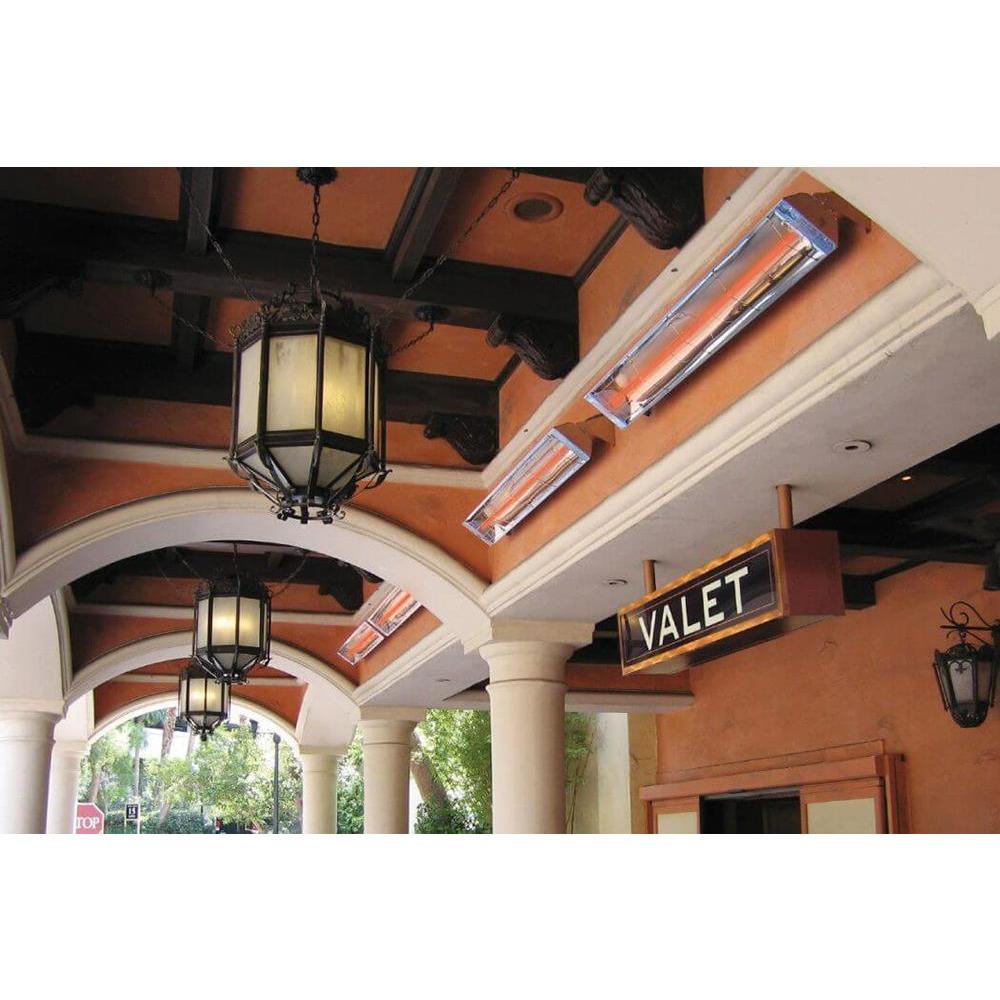 Infratech W Series 33" Heaters keep guests warm while waiting outside