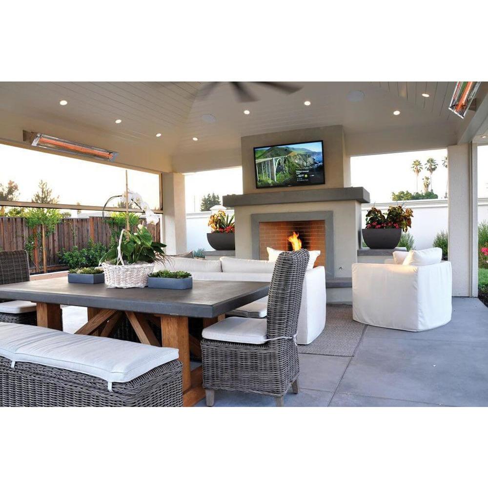 Infratech W Series 33" Heaters installed in residential outdoor patio