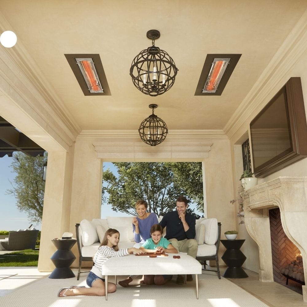 Infratech WD Series Flush Mounted Heaters with Family Playing