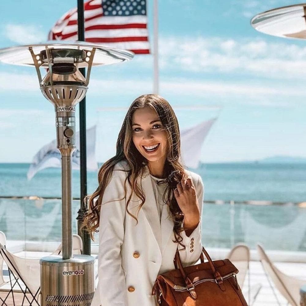 IR Energy evenGLO GA201M2 Portable Propane Heaters by the Water