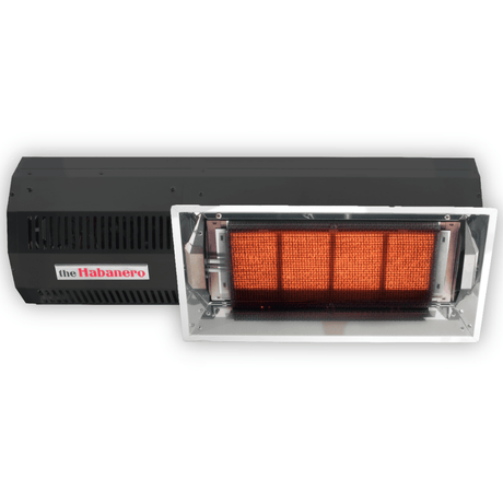 IR Energy Habanero M20 33 Inch Wall Or Ceiling Mounted Black Gas Patio Heater