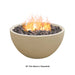 Modern Blaze 42-Inch Round Concrete Fire Bowl in Clamshell