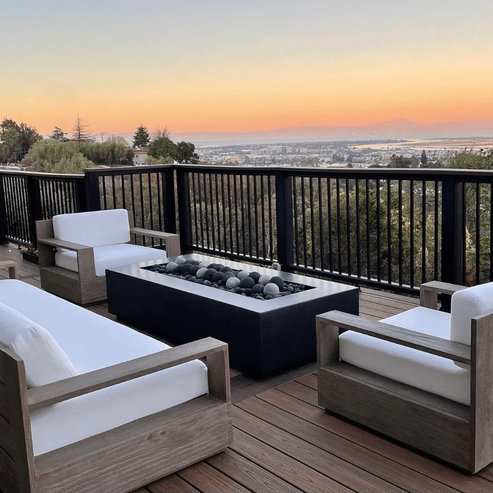 Modern Blaze Lumera Fire Pit in Terrace