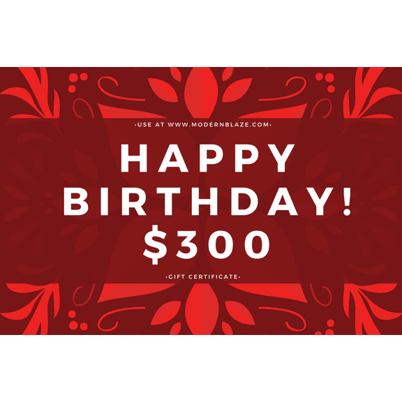 Modern Blaze Birthday Gift Cards