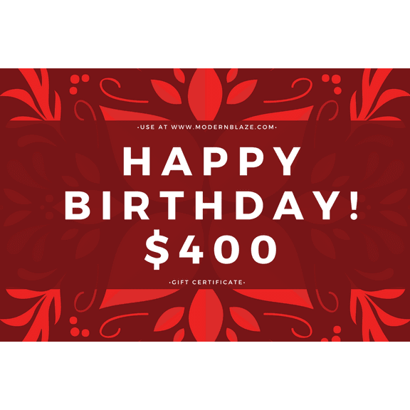 Modern Blaze Birthday Gift Cards