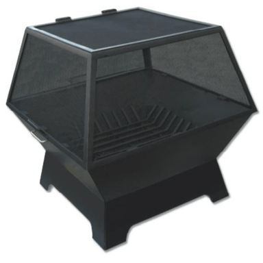 Modern Blaze Square Steel Fire Pits