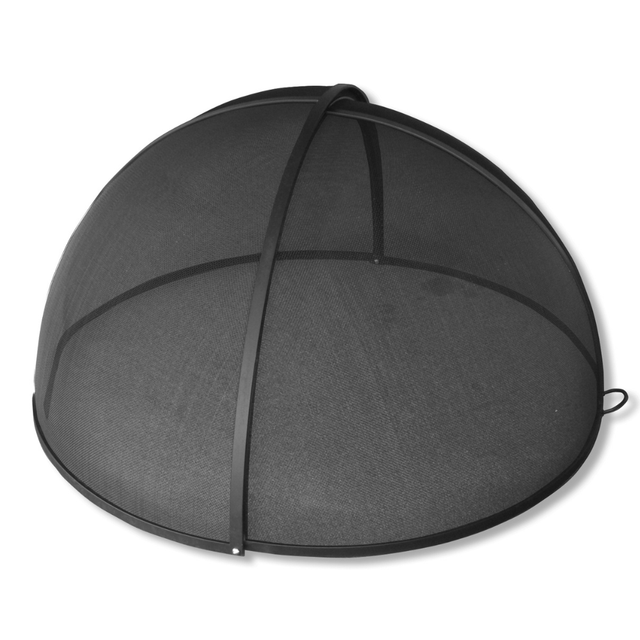 Modern Blaze Round Pivot Steel Fire Pit Screen