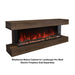 Modern Flames Weathered Walnut Cabinet for Landscape Pro Multi Fireplace Side View