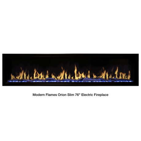 Modern Flames Orion Slim 76" Built-In/Wall Mounted Smart Electric Fireplace