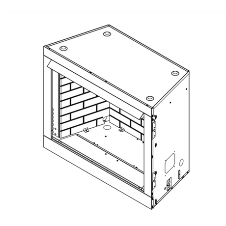 Diagram of Attribute Circulating Radiant Face Vent-Free Gas Firebox