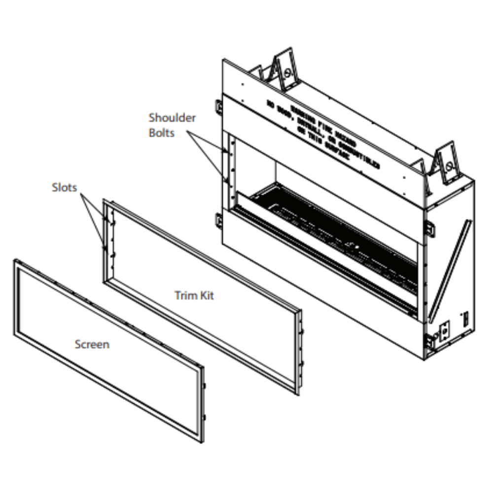 black trim kit for monessen artisan fireplace