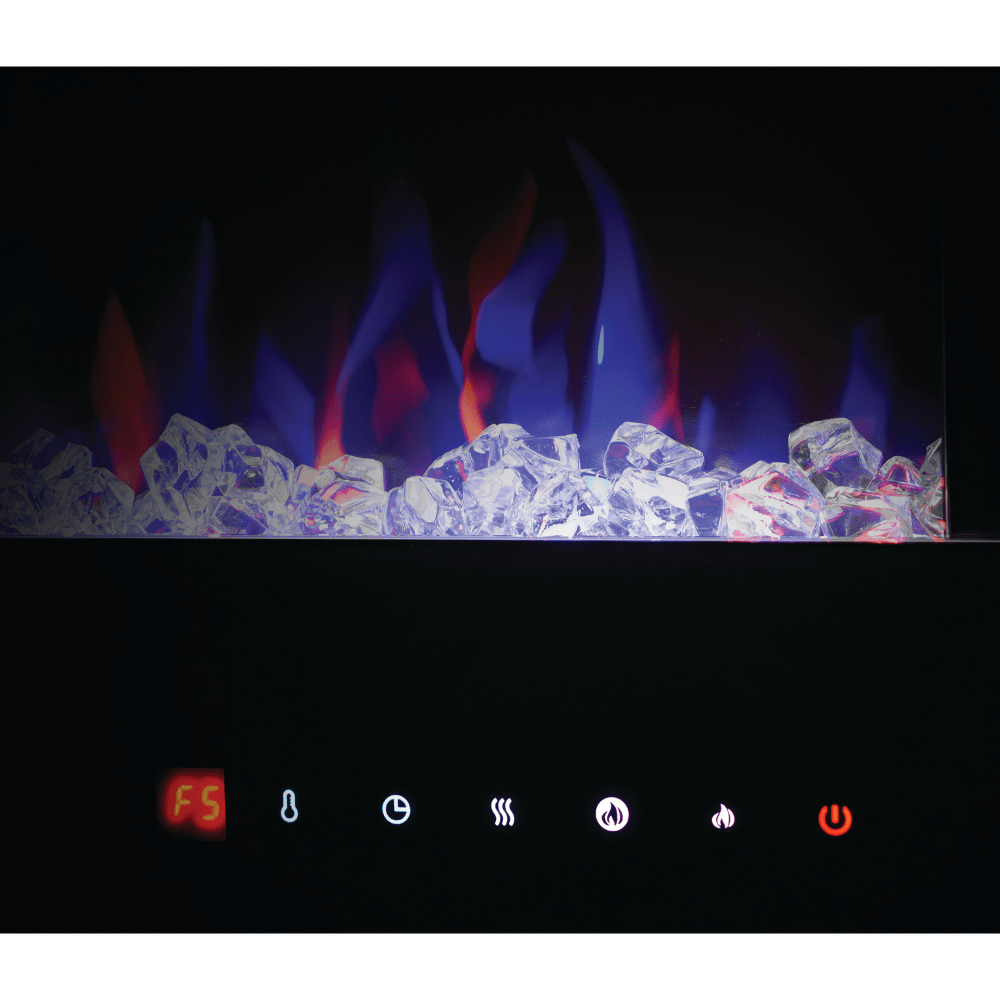 Touchscreen Control of Napoleon Fuze 50" Freestanding Electric Fireplace with Bluetooth