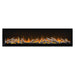 Napoleon Alluravision Deep Built-in /Wall Mounted Electric Fireplace with orange flames and logs