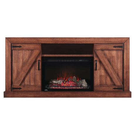 Napoleon Lambert TV Stand with Electric Fireplace for 72" TV's - Rustic Wood