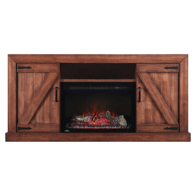 Napoleon Lambert TV Stand with Electric Fireplace for 72" TV's - Rustic Wood