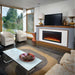 Napoleon PurView Built-in / Wall Mounted Electric Fireplace In A Living Room