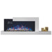 napoleon stylus cara elite electric fireplace with crystals and birch logs