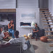 napoleon stylus cara elite electric fireplace warming up indoor gatherings